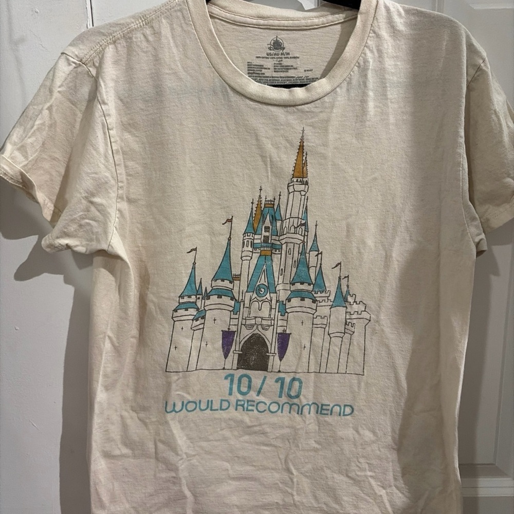 Disney Castle Graphic T-Shirt 10/10 Would Recommend Disney
